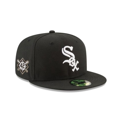 Chicago White Sox Gorra | New Era MLB Jackie Robinson Day 59fifty Fitted Cap Mexico - Negros